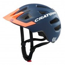 Cratoni Kinder-Fahrradhelm Maxster PRO #22 matt dunkelblau/orange