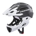 Cratoni Fahrradhelm C-Maniac (Full Protection) schwarz/weiss matt