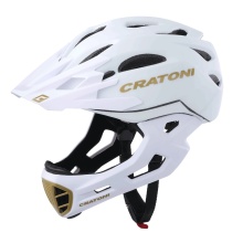 Cratoni Fahrradhelm C-Maniac (Full Protection) #22 weiss/gold matt