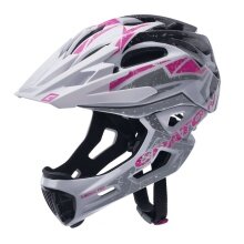 Cratoni Fahrradhelm C-Maniac PRO (Full Protection) glänzend weiss/grau/pink