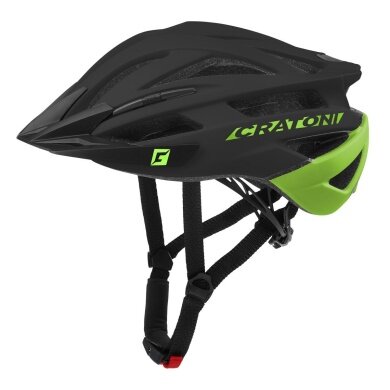 Cratoni Fahrradhelm Agravic matt schwarz/lime