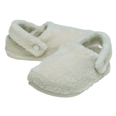 Crocs Hausschuhe Classic Cozzzy Slipper (Kunstfell, warm) naturweiss - 1 Paar