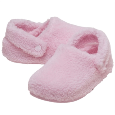Crocs Hausschuhe Classic Cozzzy Slipper (Kunstfell, warm) rosa Kleinkinder Mädchen - 1 Paar