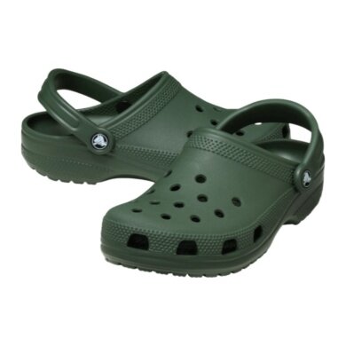 Crocs Sandale Classic Clog dunkelgrün