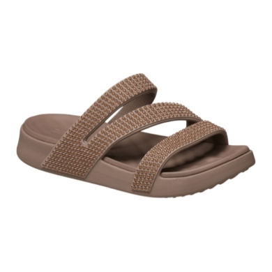 Crocs Sandale Getaway Gems Triangle braun - Damen