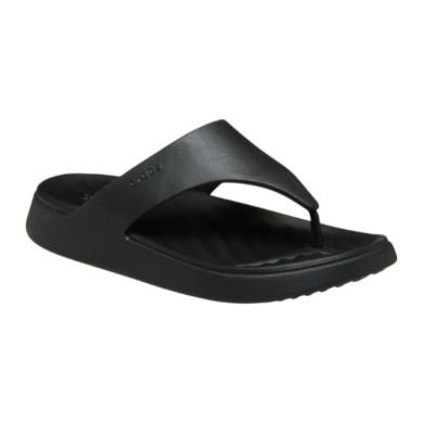 Crocs Zehensandale Getaway Triangle Flip schwarz - Damen