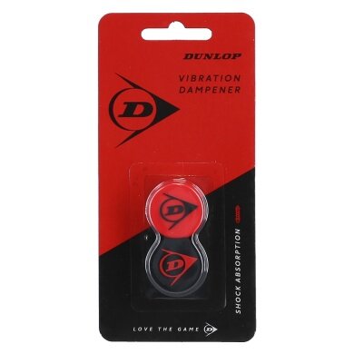 Dunlop Schwingungsdämpfer Flying D schwarz/rot - 2 Stück