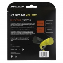 Dunlop Tennissaite RevolutionNT hybrid (Haltbarkeit+Kontrolle) gelb/schwarz 2x6m