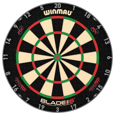 Winmau Dartscheibe Blade 6 Triple Core Carbon PDC - offizielle Board der PDC