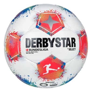 Derbystar Fussball Bundesliga Brilliant APS v25 (offizieller Spielball der Saison 2025/2026) weiss/rot