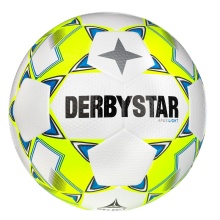 Derbystar Fussball Apus Light (ideal für E- und D-Jugend, 350g) weiss/gelb/blau - 1 Ball