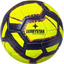 Derbystar Freizeitball MINIball Street Soccer (Umfang: 47cm) gelb/blau - 1 Stück
