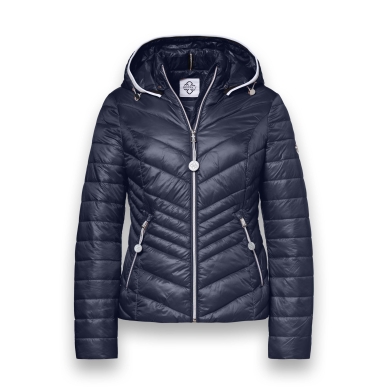 District Übergangsjacke Magnolia (mit Kapuze, wasserabweisend) navyblau Damen