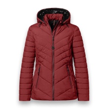 District Winter-Steppjacke Kaprun (mit Kapuze, wasserabweisend) rot Damen