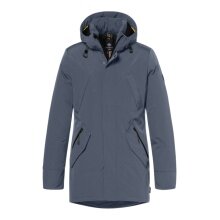 District Winterjacke Winter mit Kapuze (Parka, winddicht, warm) airforce blau Herren