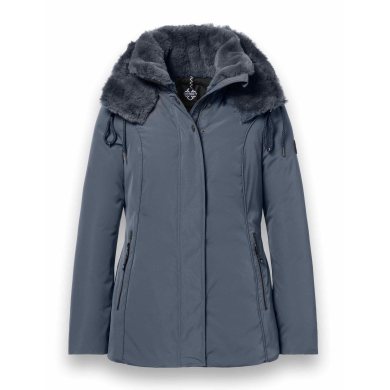 District Winterjacke Eclipse mit Kapuze (Mantel, winddicht, wasserabweisend) grau Damen