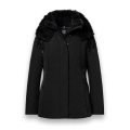 District Winterjacke Eclipse mit Kapuze (Mantel, winddicht, wasserabweisend) schwarz Damen