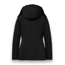 District Winterjacke Eclipse mit Kapuze (Mantel, winddicht, wasserabweisend) schwarz Damen