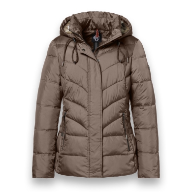 District Winterjacke Montana (mit Kapuze, gefüttert, wasserabweisend) braun Damen