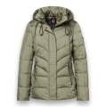 District Winterjacke Montana (mit Kapuze, gefüttert, wasserabweisend) olivegrün Damen