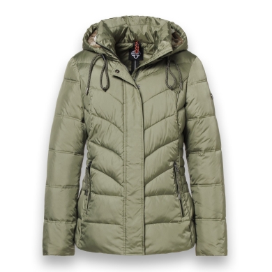 District Winterjacke Montana (mit Kapuze, gefüttert, wasserabweisend) olivegrün Damen
