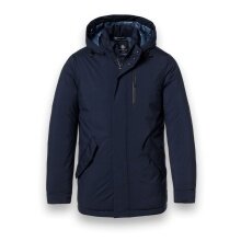 District Winterjacke Wellington mit Kapuze (winddicht, warm) navyblau Herren
