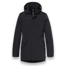 District Winterjacke Winter mit Kapuze (Parka, winddicht, warm) schwarz Herren