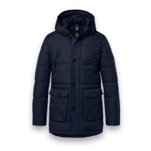 District Winterjacke Wisconsin mit Kapuze (Parka, winddicht, warm) navyblau Herren