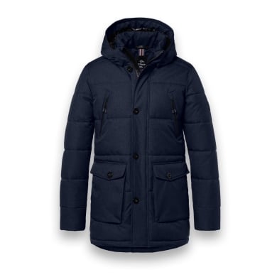 District Winterjacke Wisconsin mit Kapuze (Parka, winddicht, warm) navyblau Herren