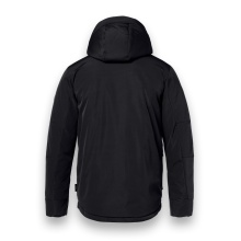 District Winterjacke Wolf mit Kapuze (winddicht, leichte wattierung, warm) schwarz Herren