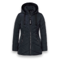 District Winterjacke Workout mit Kapuze (Mantel, wasserabweisend) navyblau Damen