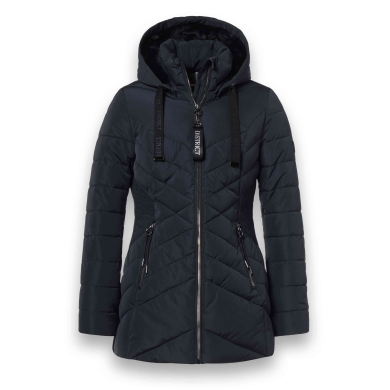 District Winterjacke Workout mit Kapuze (Mantel, wasserabweisend) navyblau Damen