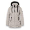 District Winterjacke Workout mit Kapuze (Mantel, wasserabweisend) beige Damen