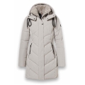 District Wintermantel Zodiac (mit Kapuze, warm, wasserabweisend) beige Damen