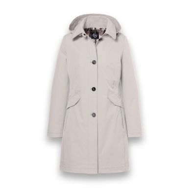 District Übergangsjacke (Parka) Lotus mit Kapuze sandbraun Damen