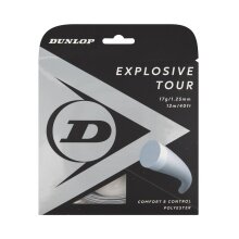 Dunlop Tennissaite Explosive Tour (Haltbarkeit+Komfort) silber 12m Set