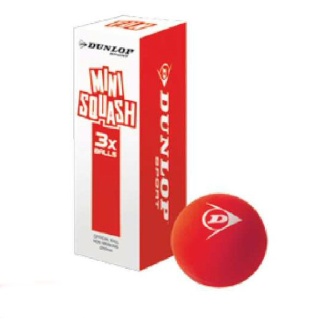 Dunlop Squashball FUN Mini Junior rot 3er