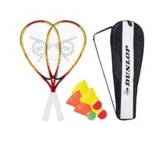 Dunlop Racketball-Set (2x Schläger, 5x Bälle, 1x Tragetasche) - 2 Spieler