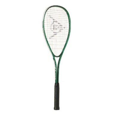 Dunlop Squashschläger Hire (210g/grifflastig/Einsteiger) grün - besaitet -