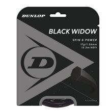 Besaitung mit Tennissaite Dunlop Black Widow schwarz