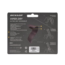 Dunlop Overgrip Viper Dry 0.6mm (ultra trocken und haltbar) schwarz - 3 Stück