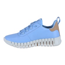 ECCO Sneaker Gruuv Lea (weiches Nappaleder) blau Damen