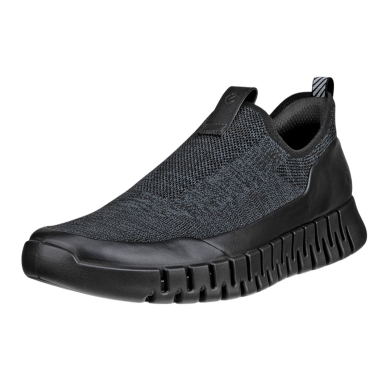 ECCO Sneaker Gruuv Easy-Slip (atmungsaktiv Textil) schwarz Herren