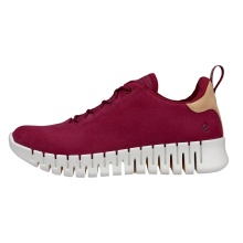 ECCO Sneaker Gruuv Lea (weiches Nappaleder) weinrot Damen