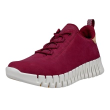 ECCO Sneaker Gruuv Lea (weiches Nappaleder) weinrot Damen