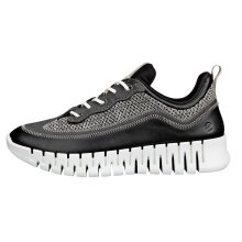 ECCO Sneaker Gruuv Lea (atmungsaktiv Textil) schwarz Damen