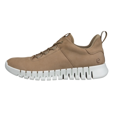 ECCO Sneaker Gruuv Lea (aus Nubukleder) hellbraun Herren