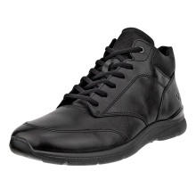ECCO Alltag-Winterschuhe Irving Mid-Cut (wärmendem Futter, Premium-Leder) schwarz Herren