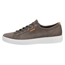 ECCO Sneaker Mens Soft 7 (aus Premium-Leder) grau/weiss Herren