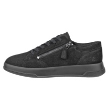 ECCO Sneaker Move Zip Lace (Premium-Leder) schwarz Damen